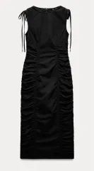 (パッケージ付き) ZARA(ザラ) ドレープ ナイロン ワンピース