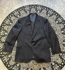 CHAPS Ralph Lauren ウール ストライプ ブレーザー