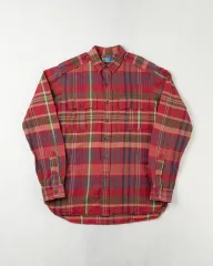 (M) ヴィンテージ ポロ ラルフローレン マドラスチェック シャツ