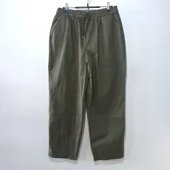 SS新作) リネン 9分丈 テーパード パンツ 4color M 4XL