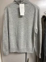 新品 レディース Sサイズ UNIQLO ユニクロ カシミア タートルネック グレー ライトグレー