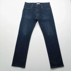 UNIQLO(ユニクロ) デニム サイズ 30 スリム ストレート カジュアル メンズ デニムパンツ A4177