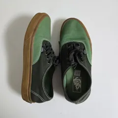 VANS アセンティック 黒ソール ツートン スニーカー 265