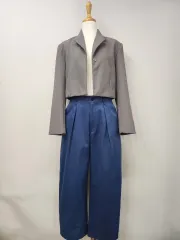 グレークロップジャケット/ f
