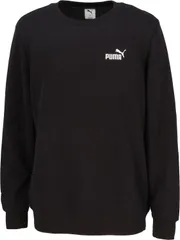 プーマ PUMA ESSスモールNO.1ロゴ クルースウェットTR シャツ トレーナー トップス 長袖 メンズ 男性 大人 トレーニング フィットネス ジム 普段使い シンプル  687537 01 PUMABLACK