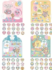 おぱんちゅうさぎ　んぽちゃむおはじきシールフレーク４種