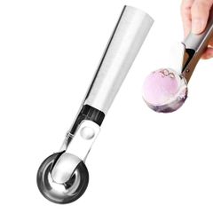 WIOOYIUU アイスクリームディッシャー アイスクリームスクープ アイススコップ アイスクリームスプーン アイススクープ アイス すくう 器具 ステンレス製 多機能 デザートスプーン ジェラート フルーツ すくい スクープ キッチン用品 あいすくりーむ 料