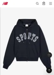 ニューバランス women BIG グラフィック 起毛 フードジップアップ