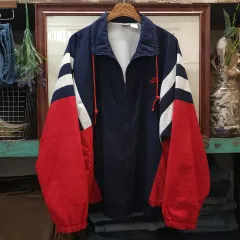 90s NIKE（ナイキ） 엠브로이더리 レトロ ジップアップ ジャケット ウィンドブレーカー 110