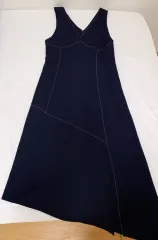 DIAGONAL ロング丈ワンピース ネイビー S