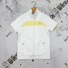 adidas(アディダス) ADIDAS 半袖 ジップアップ ジャージ ジャケット 白 90 1000106