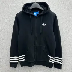 95 adidas(アディダス) メンズ ファー フード付き ジップアップパーカー