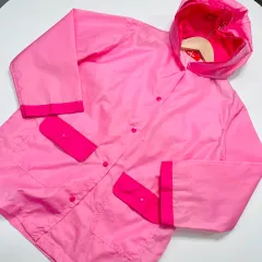 L 140-150 ピンク レインコート