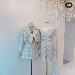 ツイード ジャケット ワンピース セット