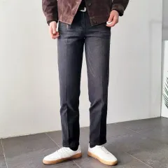 メンズ 9 富 ウィービングマシン ブラッシュ ウォッシング スリムフィット デニム 3 カラー