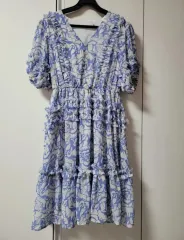 フラワー半袖ONE PIECE