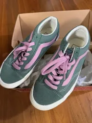 VANS(バンズ) ヴィンテージ スポーツ グリーン ピンク 235