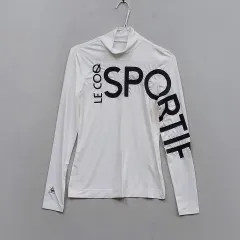 傷なし ルコックスポルティフ レディース 85 タートルネックTシャツ 春 秋 白 71188