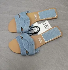 ブリングガーデン ZARA(ザラ) デニム スリッパ フラット サンダル サイズ 36 （ 235 ）