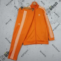 adidas(アディダス) ベッケンバウアー セット (トップ+パンツ) オレンジ L 3100204