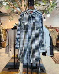 LEVI'S(リーバイス) 赤 タブ チェック ワンピース or ロング シャツ