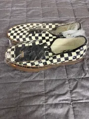 VANS(バンズ) チェッカーボードオーセンティック ブラック/ホワイト/ブラウン 260 新品