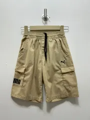 130 プーマ ベージュ コットン ハーフパンツ キッズ
