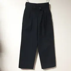 レディース 25 /ユニクロ U ベルト付き タック ワイドパンツ/ ー 392