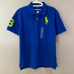 ポロ 青 カラーTシャツ ジュニア L 新品