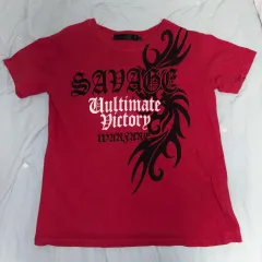 パンク ゴシック レッド Tシャツ パンク ルック