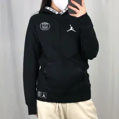 NIKE(ナイキ) パリ・サンジェルマン 黒 裏起毛 フード付きTシャツ L ( 12 ー 13 ) 250131