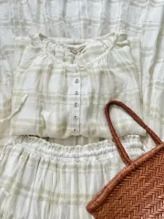 SAMANSA MOS2 リネン セットアップ