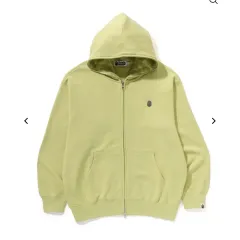 A BATHING APE(アベイシングエイプ) ワンポイント フィット ジップ フーディー パーカー L