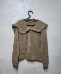 ビック襟 カーディガン