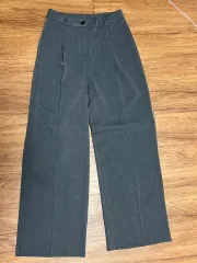 グレー ワイド スラックス L 新品