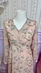 さくら フラワー シフォン ワンピース 森ガール