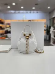 CHANEL シャネル シャーリング ラムスキン ゴールド ミニ バケット バックパック 付き chip as3211