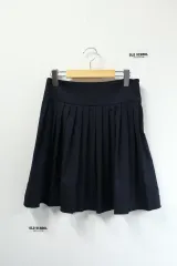 Tommy Hilfiger(トミーヒルフィガー) ネイビー シャーリング スカート 28 サイズ