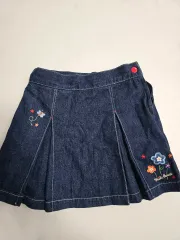 ミキハウス 刺繡 デニムスカート 110