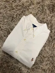 （ XL ) ポロ ホワイトシャツ (オックスフォード)