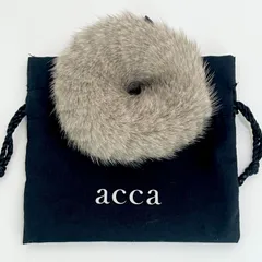 アッカ ミンク シュシュ ヘアアクセサリー 袋付き /24-2518袋