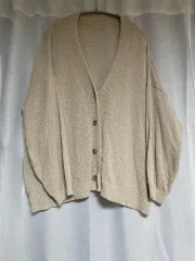 オーバーサイズ ニット カーディガン (ベージュ) ／ 1 3 )