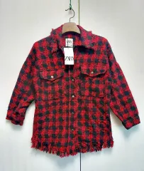 新品/ZARA ザラ レディースシャツジャケット 55-66 サイズ スタイル最高/送料込み