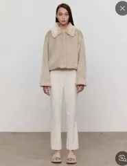 タイプサービス eco fur crop jacket