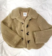 ZARA ボア トグルボタン コート