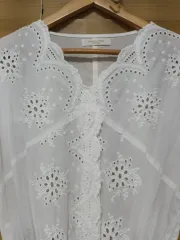 Chocol raffine 日本 レディース パンチング 綿 ワンピース free