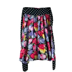 24 インチ BETTY 花柄 バンディング ミニスカート