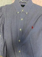ポロ Ralph Lauren(ラルフローレン) ギンガムチェック 青 s サイズ 出品