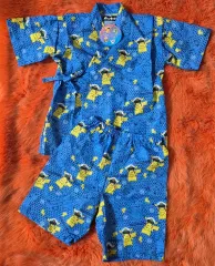 日本 ポケットモンスター ピカチュウ 浴衣 甚平 上下セット セットアップ 新品 キッズ 100