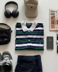 ポロ Ralph Lauren(ラルフローレン) ゴルフ ボーダー柄 半袖ポロシャツ 95